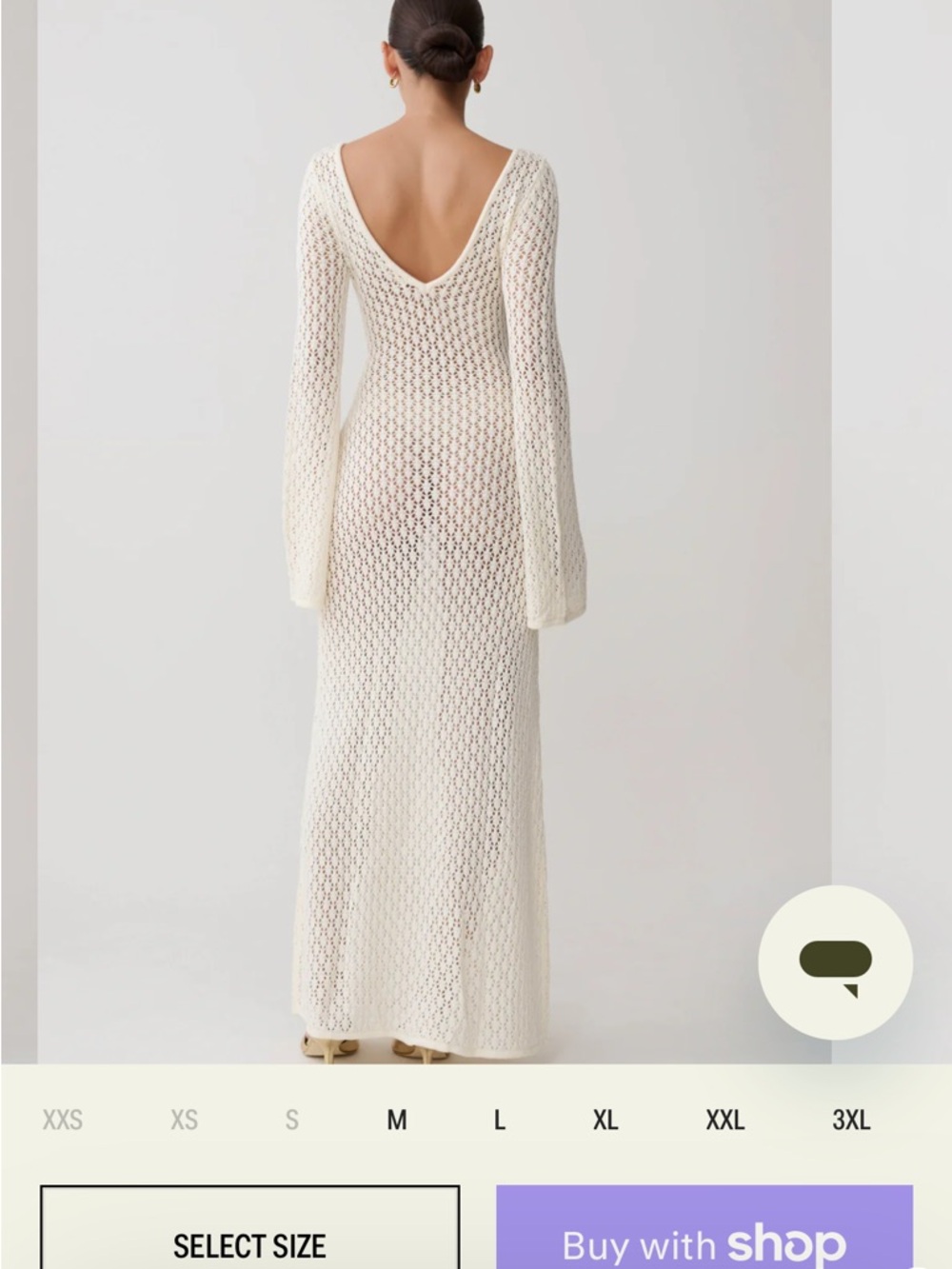 MESHKI KAYLEIGH CROCHET MAXI KNIT DRESS - Picture 2 of 8